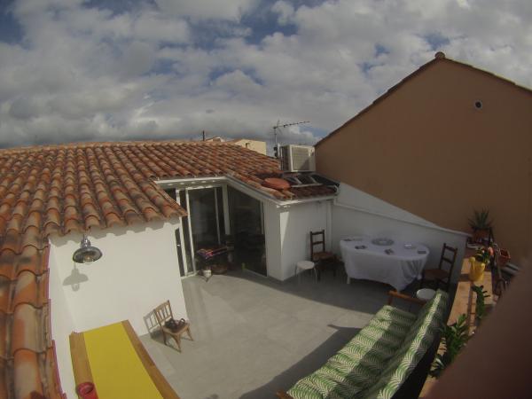 L'applique a collo di cigno sul mio piccolo nuovo terrazzo! Illumina i nostri aperitivi ;-)