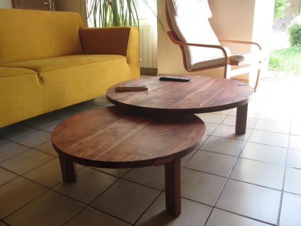 Doppelter Couchtisch Stockholm, der einen skandinaviaschen Hauch in unser Zimmer bringt, super.