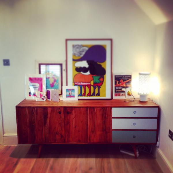 My Stockholm side board is just divine, with my lovely porcelein lamp !
