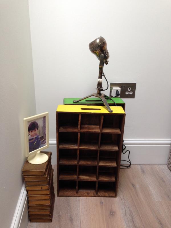 Wundersch�ne und komische Messinglampe Spoutnik. Sie bekommt st�ndig bewundernde Blicke.