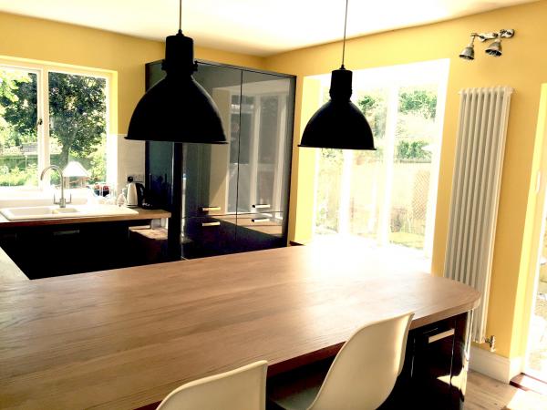 Double silver-plated wall lamp in the new kitchen!