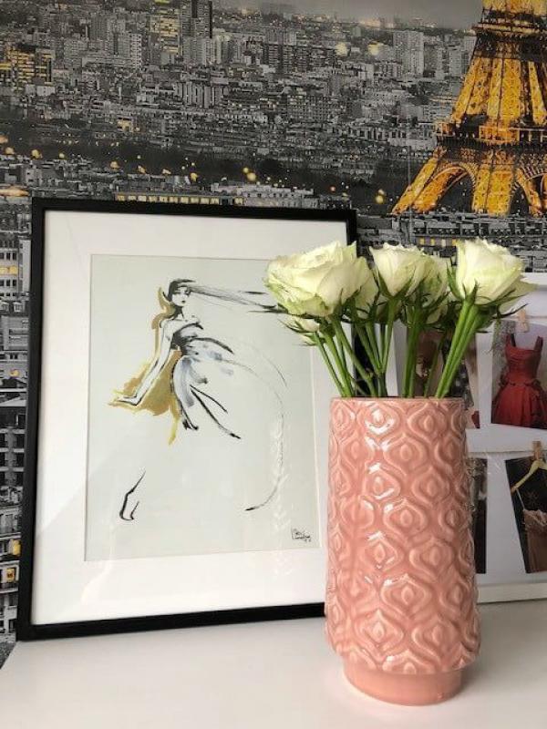 This pretty pink vase from Pib