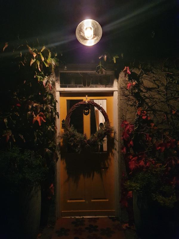 bella lampada per la nostra porta d'ingresso