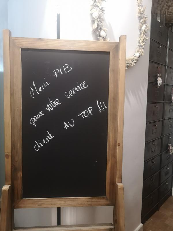 Grand tableau noir en bois