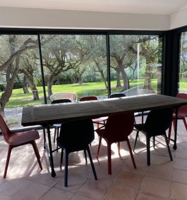 Grande table de Tapissier extensible