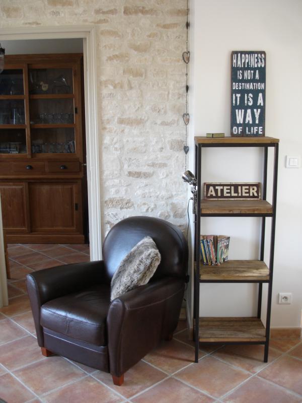 small reading corner