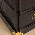 The side panels feature double rectangular embossing that reinforces the structure while adding