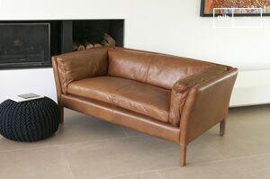 2-seater camel leather sofa Hamar