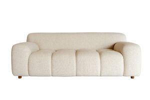 2-Sitzer-Sofa aus cremefarbenem Stoff Atoll