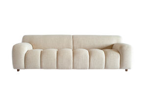 3-Sitzer-Sofa aus cremefarbenem Stoff Atoll