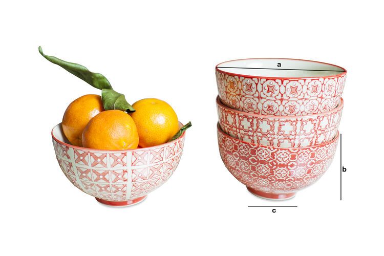 Product Dimensions Set of 4 small coloured bowls Kennedy