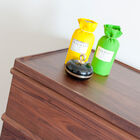 The corners are rounded, which gives the chest of drawers more softness.