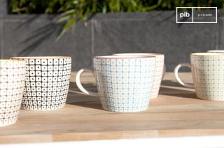 6 tazas de porcelana Brüni