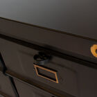 Its elongated silhouette is punctuated by a front organized into eight distinct compartments