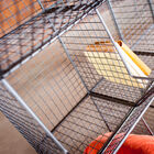 Shelves retained at the end of the locker to prevent objects from falling.