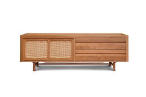 TV-Schrank aus hellem Eichenholz Aarne