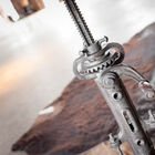 Adjustable in height thanks to a nice visible mechanism.