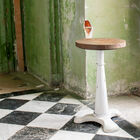 Adjustable white tailor's stool