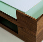 Add vintage storage boxes to bring a vintage touch and necessary conveniency in an office or a