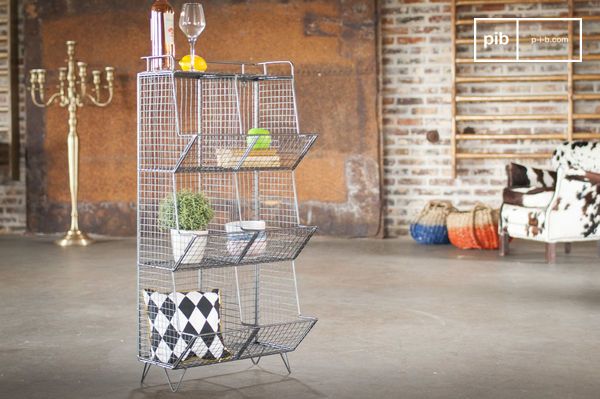 Un espacio de ordenamiento agradable e inteligente con un aspecto 100% metálico vintage.