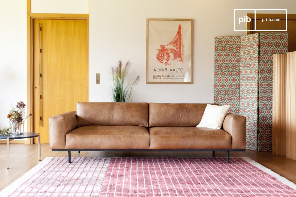A sofa with elegant styling and meticulous craftsmanship.