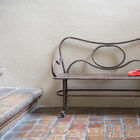 Elegant and robust bench for a secure seat.