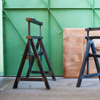 Pair of trestles for sturdy table legs.