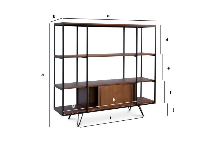 Dimensiones del producto Gran estantería y almacenamiento Ramatuelle
