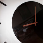 In black and white, the clock has a particularly refined look.