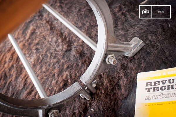 The cast iron base has a beautiful rounded shape.