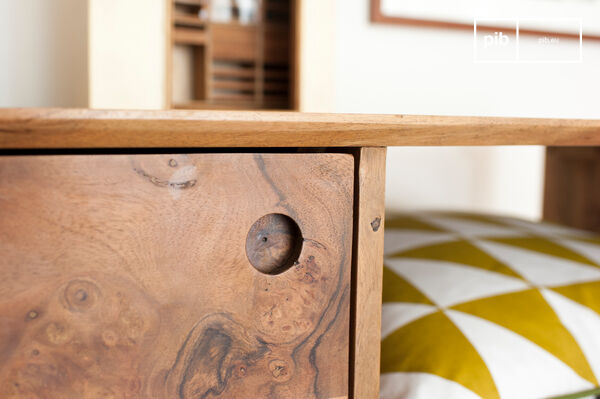 La madera ofrece bonitas huellas naturales.