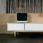 Un mueble de TV muy refinado.