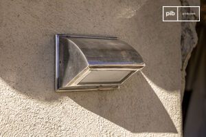 Aplique exterior plateado Martinez