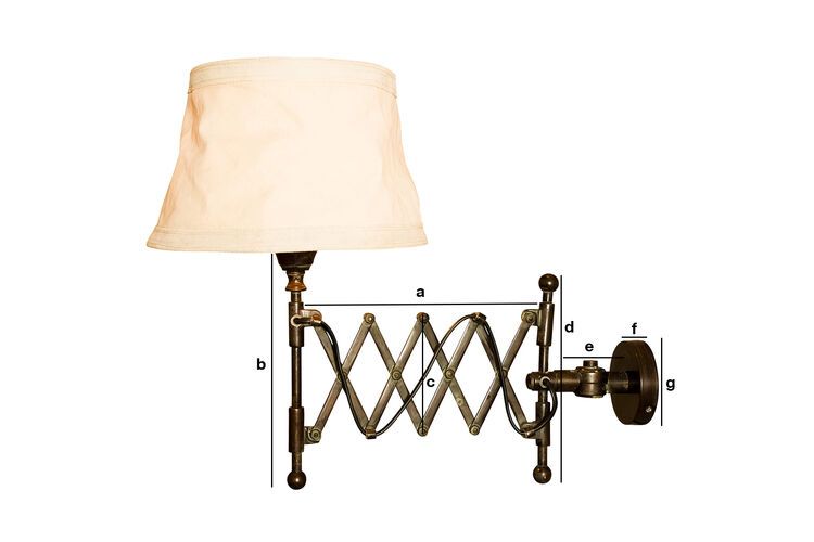 Dimensions du produit Applique Oléron