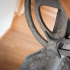 Beautiful grey steel base.