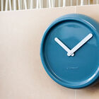 Nice blue wall clock.