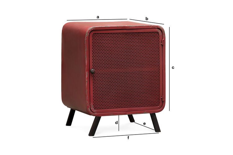 Dimensioni del prodotto Comodino industriale Minoterie