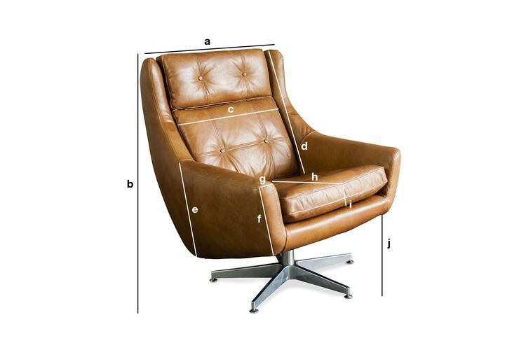 Product Dimensions Armchair Bushley