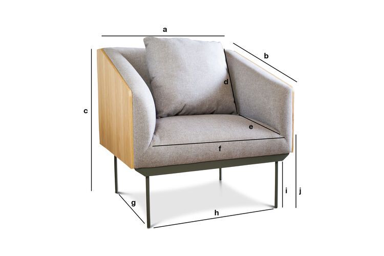 Product Dimensions Armchair Jackson