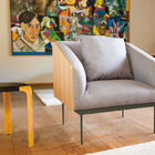 Armchair with beautiful straight lines.