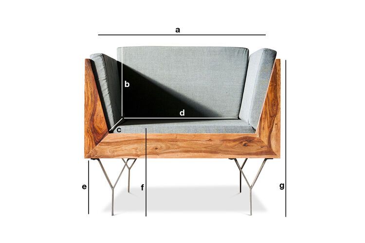 Product Dimensions Armchair Mabillon