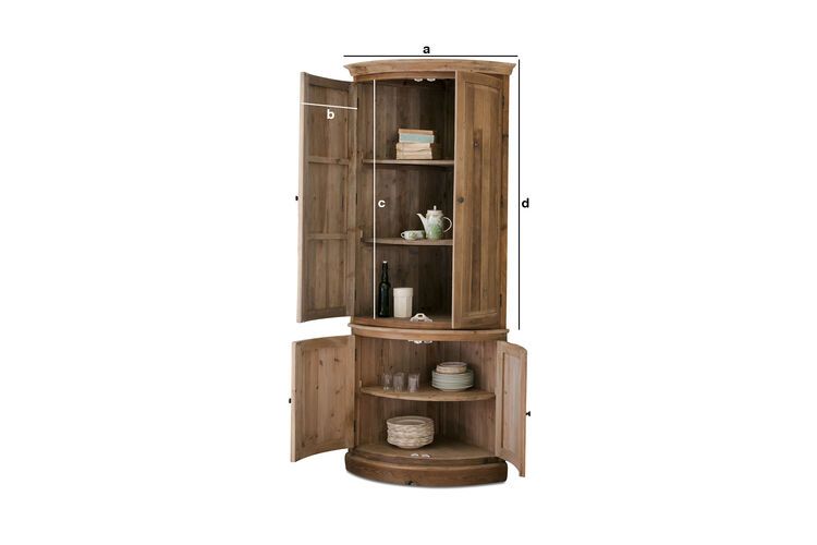 Dimensions du produit Armoire d'angle Elison
