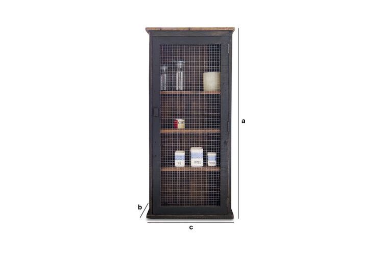 Dimensions du produit Armoire grillagée Myers