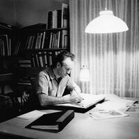Arne Norell concentré