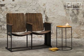 Asiento doble de teatro de madera Hobbs