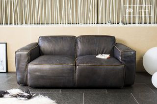 2-seater leather sofa