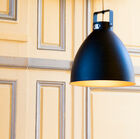 Made entirely of matt black aluminium, and non-gloss gold finish on the inside.