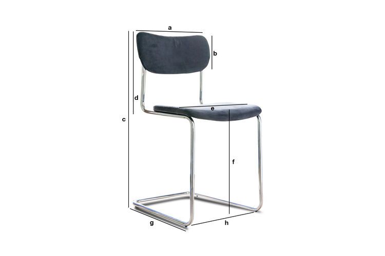 Product Dimensions Back in Norway grey chair