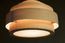 The bamboo ceiling lamp has a vintage look.