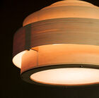 The bamboo ceiling lamp has a vintage look.